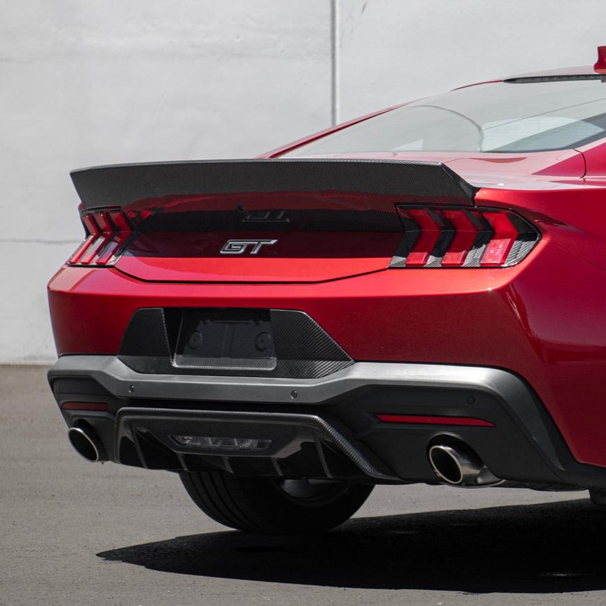 2024+ Ford Mustang DRY CARBON FIBER Rear Ducktail Spoiler image 2