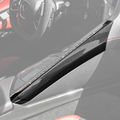 Corvette C8 DRY CARBON FIBER Center Console Armrest Right Trim Panel image 3