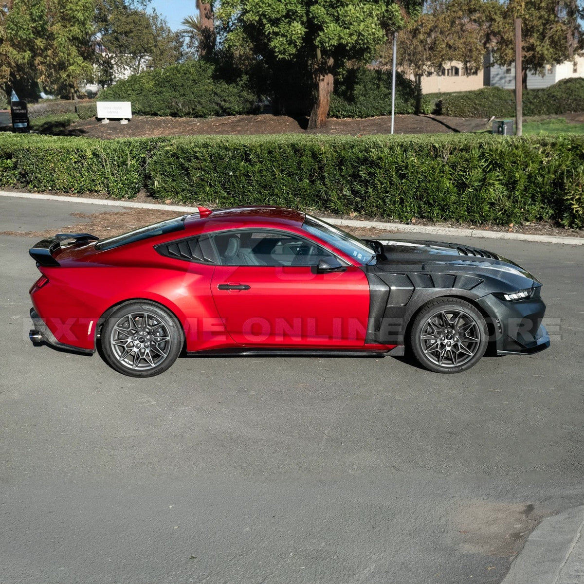 2024-Up Ford Mustang S650 | EOS Performance CARBON FIBER Side Skirts Extension image 5