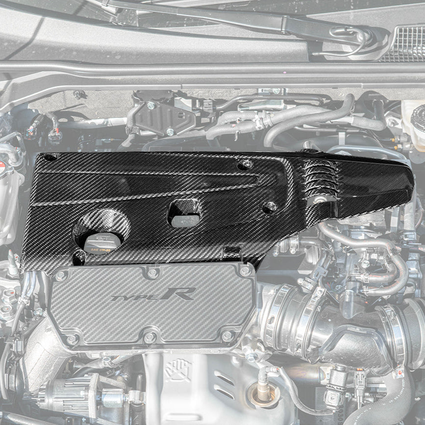 2017-Up Honda Civic FK8 FL5 Type-R Carbon Fiber Engine Valve Cover image 2