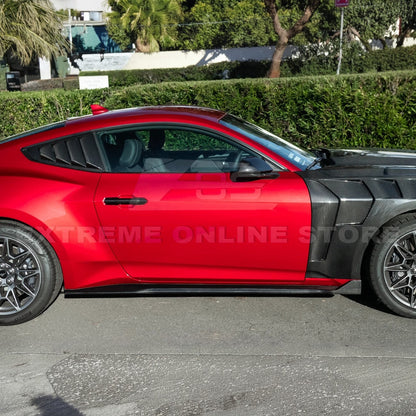 2024-Up Ford Mustang S650 | EOS Performance CARBON FIBER Side Skirts Extension image 6