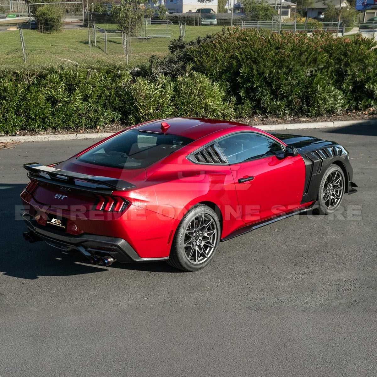 2024-Up Ford Mustang S650 | EOS Performance CARBON FIBER Side Skirts Extension image 7