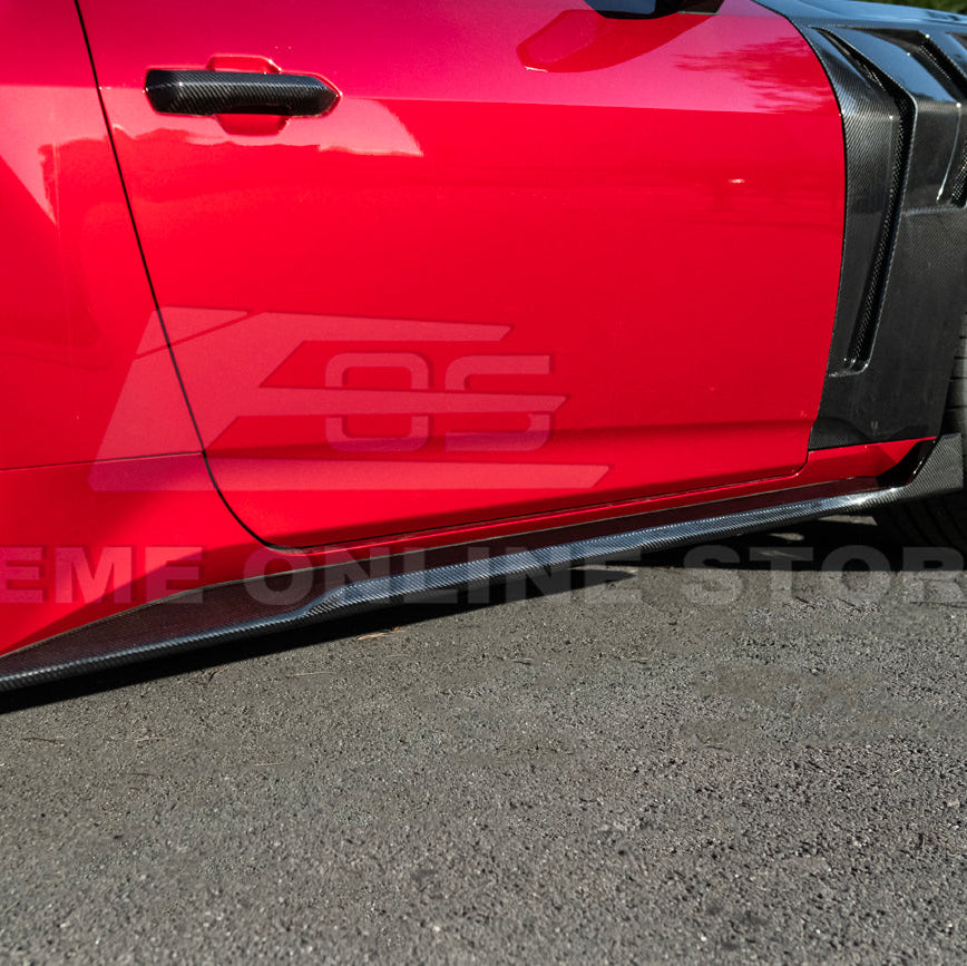 2024-Up Ford Mustang S650 | EOS Performance CARBON FIBER Side Skirts Extension image 8
