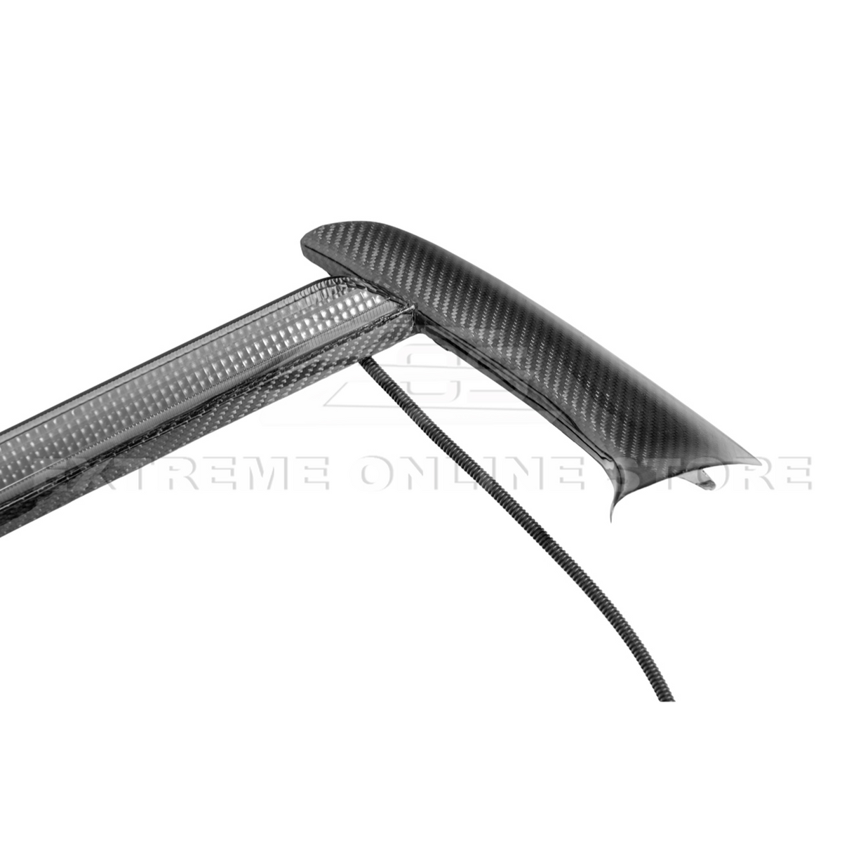 2020-Up Corvette C8 DRY CARBON FIBER Sequential LED DRL Light Bar Bezel Insert image 17