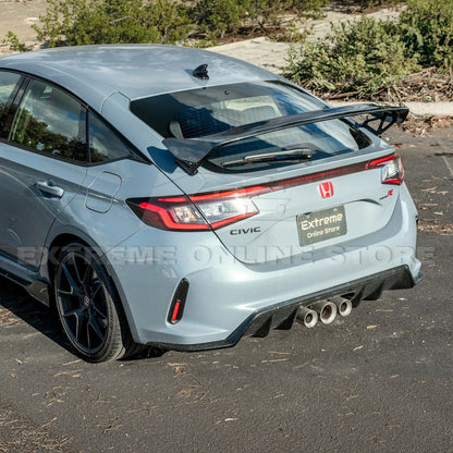 2023-Up Honda Civic Type-R Carbon Fiber Rear High Wing Spoiler image 3
