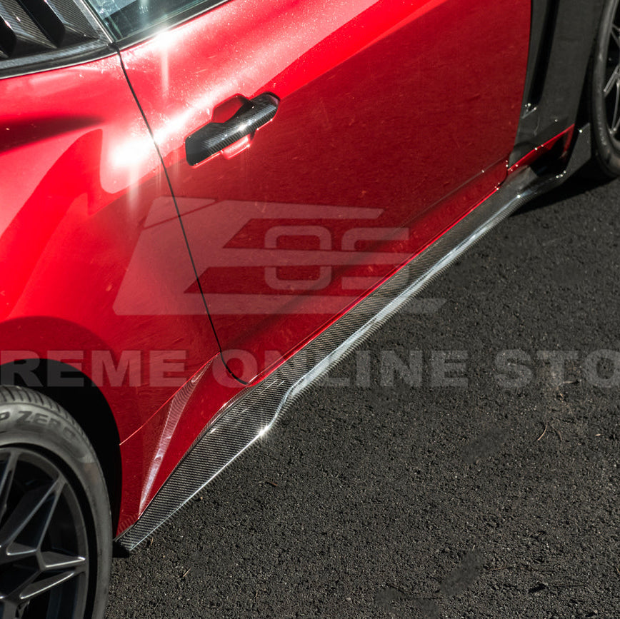 2024-Up Ford Mustang S650 | EOS Performance CARBON FIBER Side Skirts Extension image 12