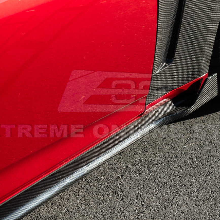 2024-Up Ford Mustang S650 | EOS Performance CARBON FIBER Side Skirts Extension image 13