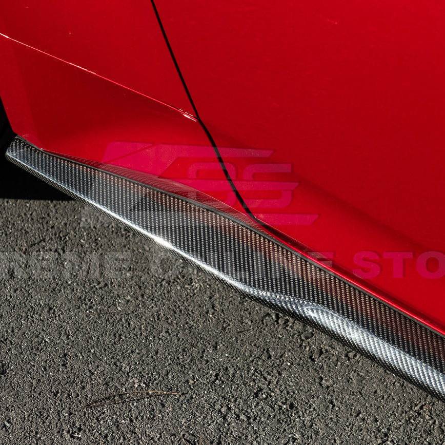 2024-Up Ford Mustang S650 | EOS Performance CARBON FIBER Side Skirts Extension image 14