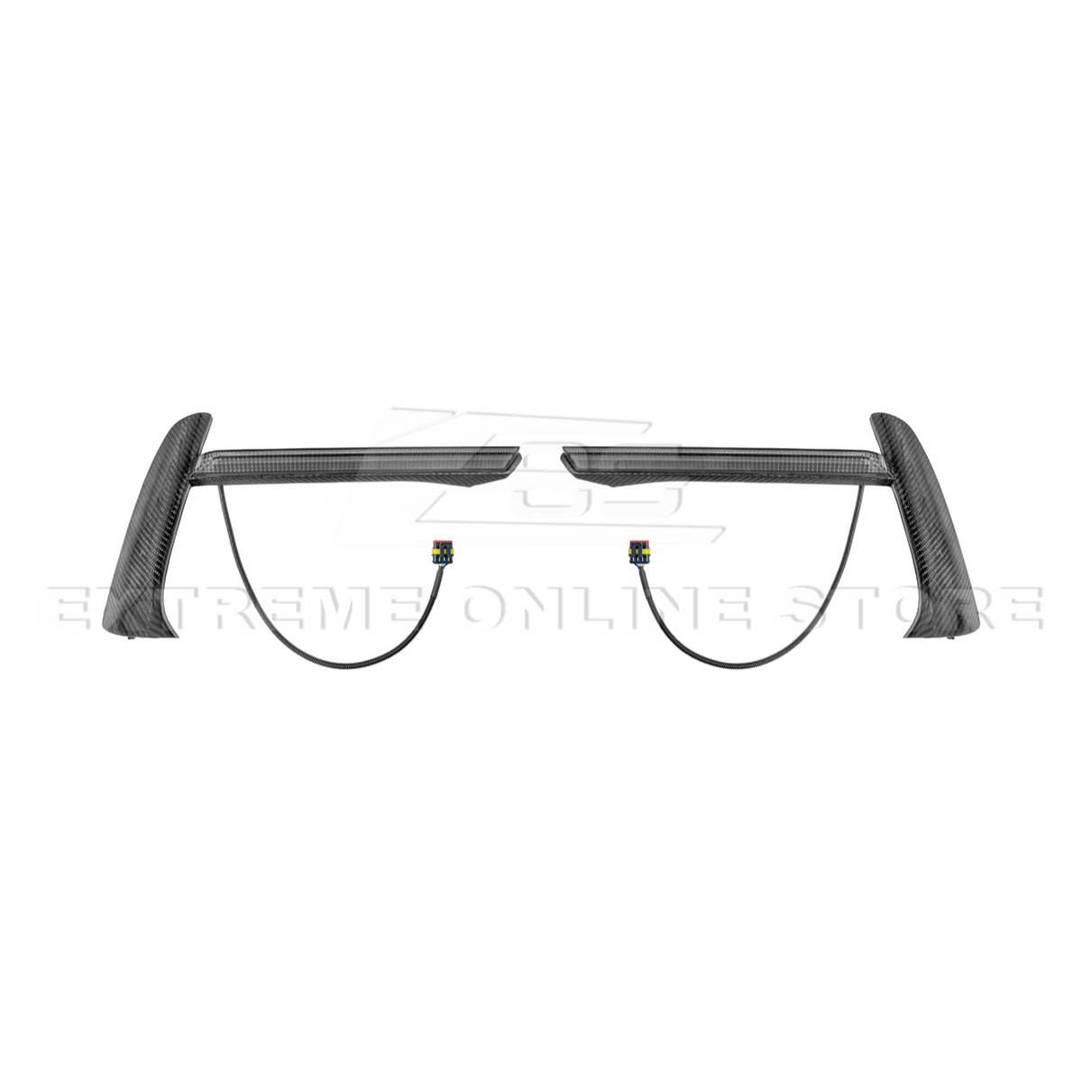 2020-Up Corvette C8 DRY CARBON FIBER Sequential LED DRL Light Bar Bezel Insert image 16