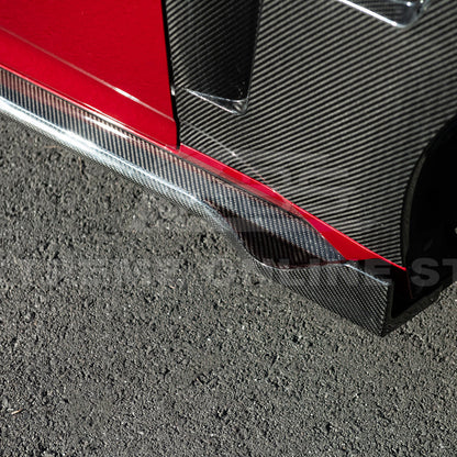 2024-Up Ford Mustang S650 | EOS Performance CARBON FIBER Side Skirts Extension image 16