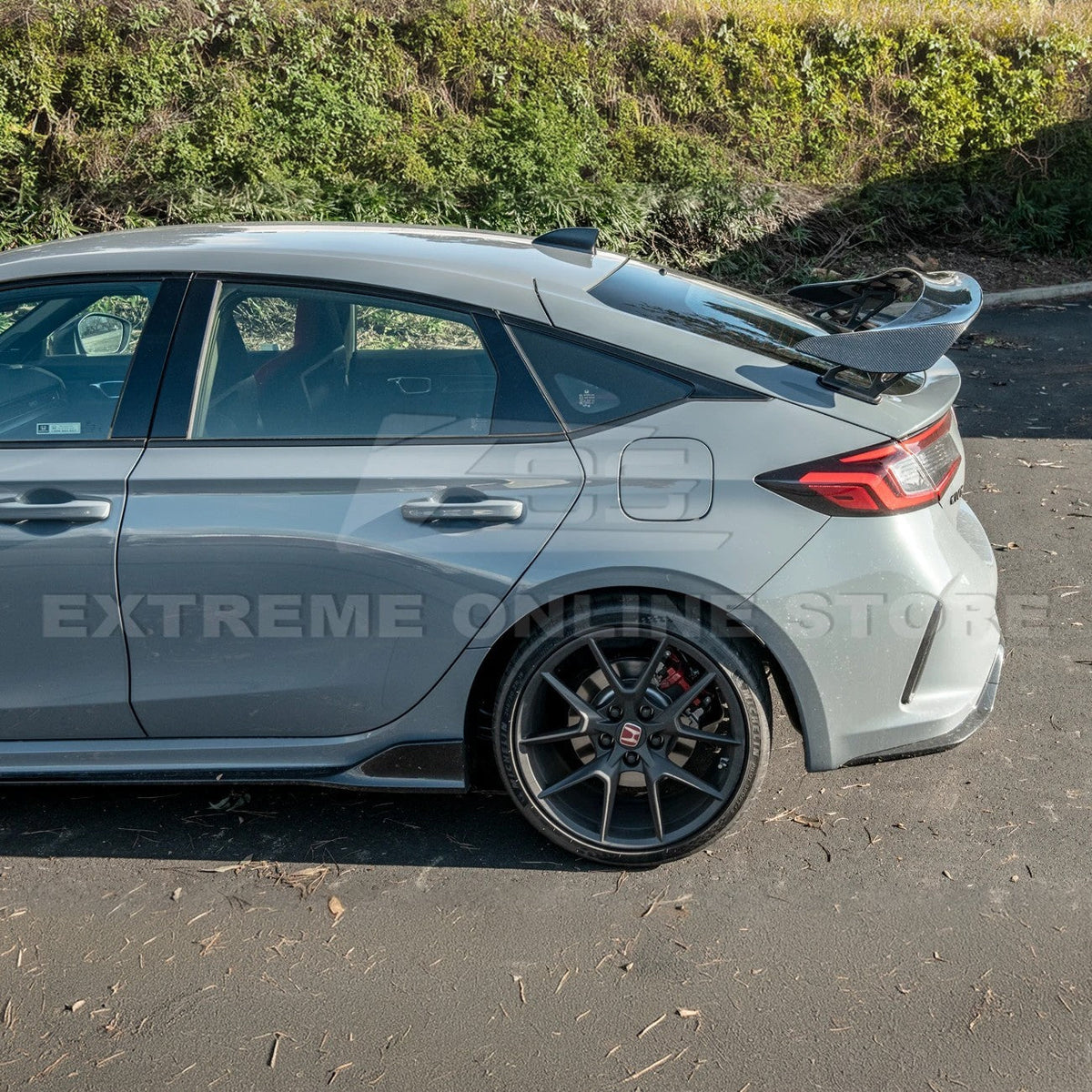 2023-Up Honda Civic Type-R Carbon Fiber Rear High Wing Spoiler image 4