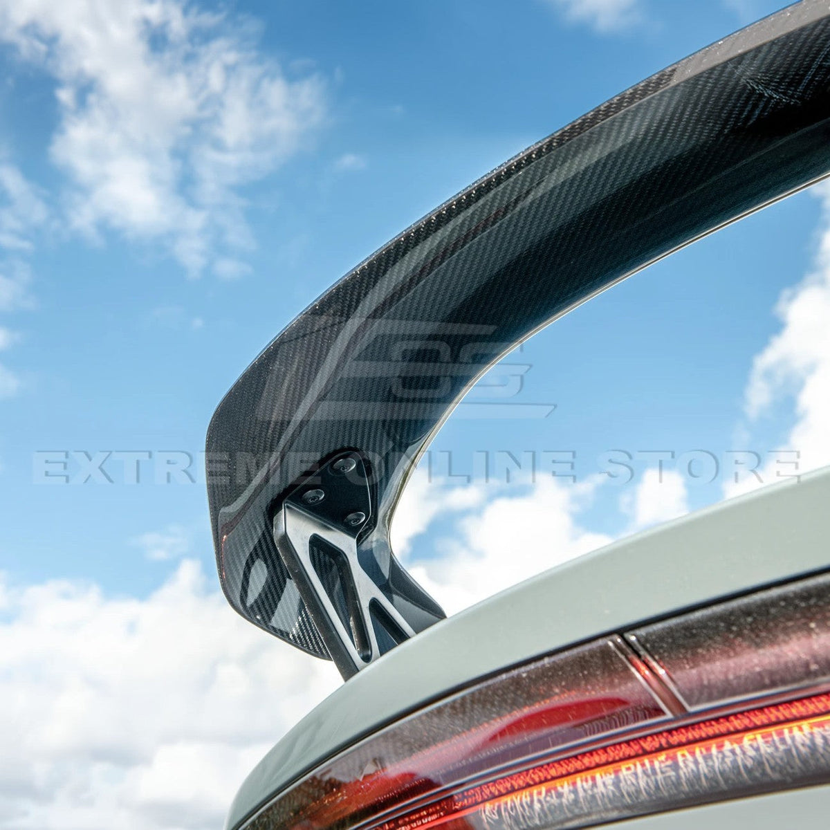 2023-Up Honda Civic Type-R Carbon Fiber Rear High Wing Spoiler image 6