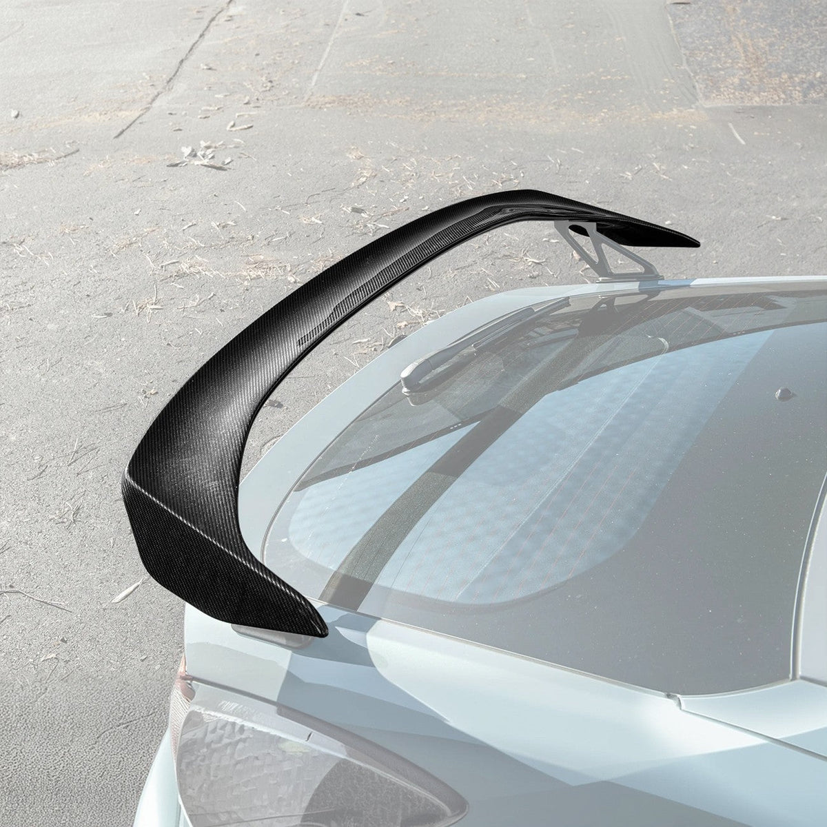 2023-Up Honda Civic Type-R Carbon Fiber Rear High Wing Spoiler image 2