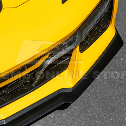 Corvette C8 Z06 / E-Ray DRY CARBON FIBER Front Splitter [Z07 Package] image 13