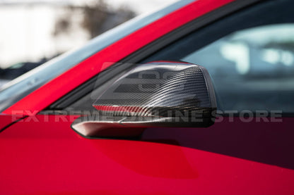 2024-Up Ford Mustang DRY CARBON FIBER Mirror Cap Cover Pair image 4