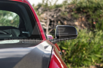 2024-Up Ford Mustang DRY CARBON FIBER Mirror Cap Cover Pair image 6