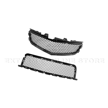 2009-15 Cadillac CTS-V Front Upper Lower Badgeless Grille image 46
