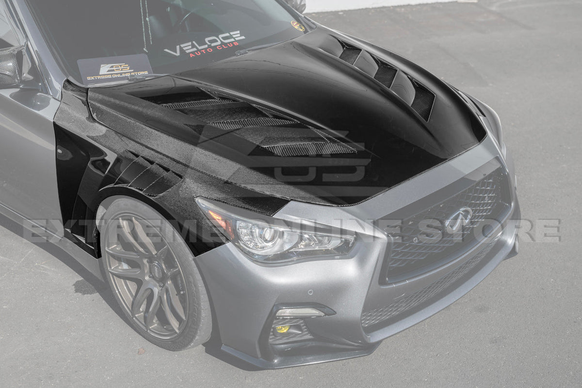2014-Up Infiniti Q50 Front Bumper Hood Side Fender image 9
