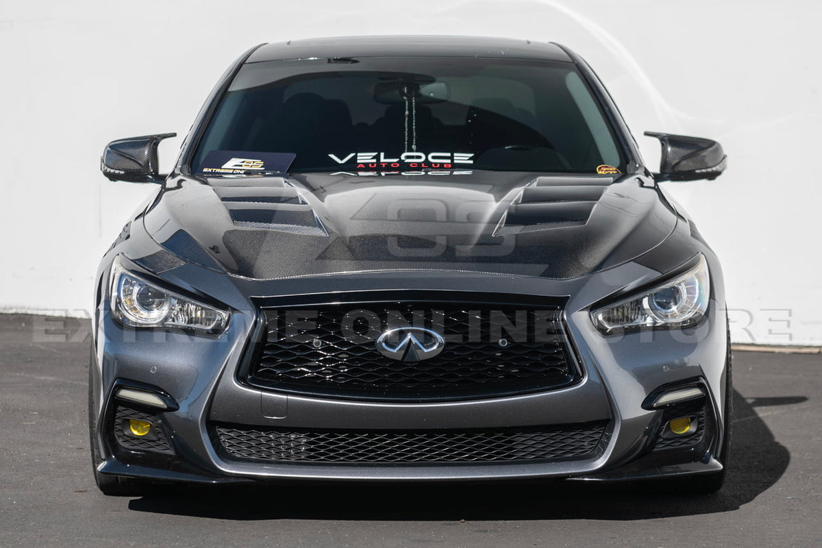 2014-Up Infiniti Q50 Front Bumper Hood Side Fender image 3