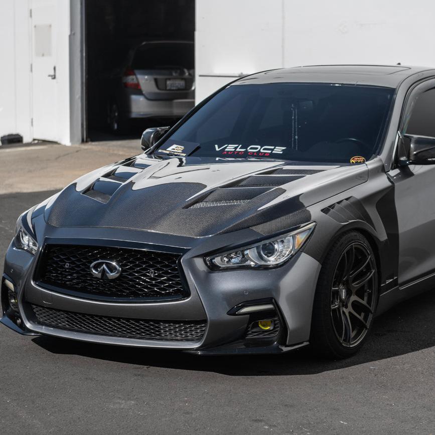 2014-Up Infiniti Q50 Front Bumper Hood Side Fender image 2