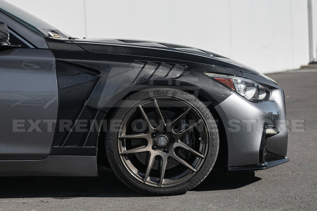 2014-Up Infiniti Q50 Front Bumper Hood Side Fender image 6