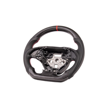 Chevrolet Corvette C7 Black Leather Red Stitching Carbon Fiber Steering Wheel image 9