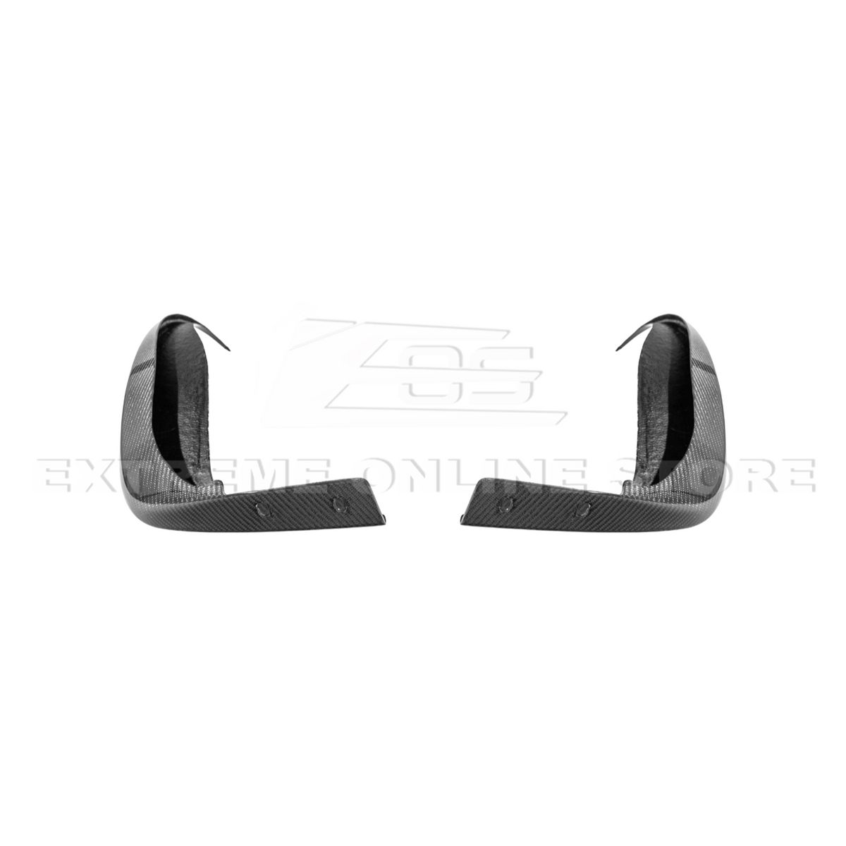2005-13 Corvette C6 Z06 ZR1 Extended DRY CARBON FIBER Rear Splash Guard Mud Flaps image 19