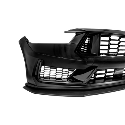 2024-Up Mustang | Dark Horse Style Front Bumper Cover Lip w/ LED Side Grille image 28
