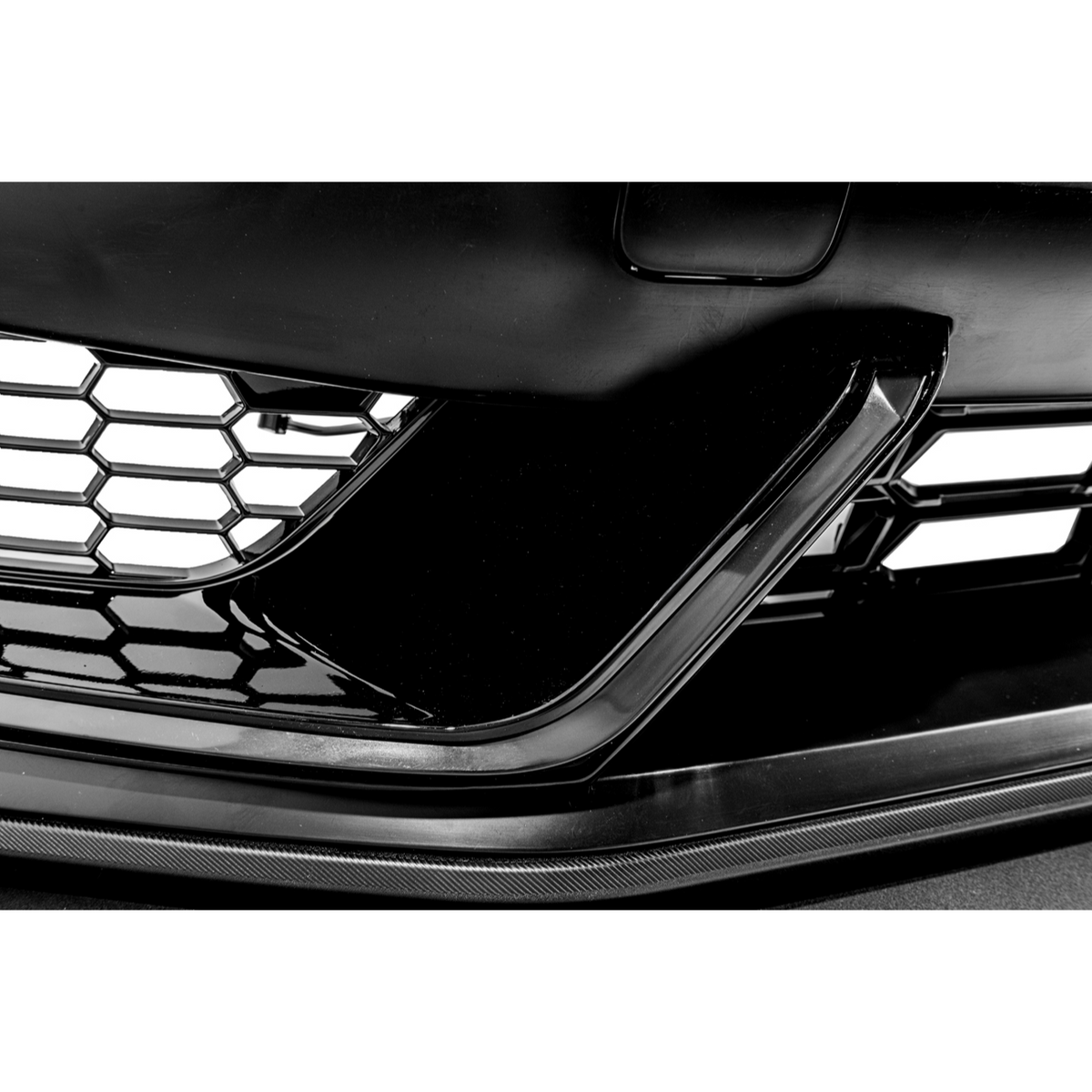 2024-Up Mustang | Dark Horse Style Front Bumper Cover Lip w/ LED Side Grille image 29
