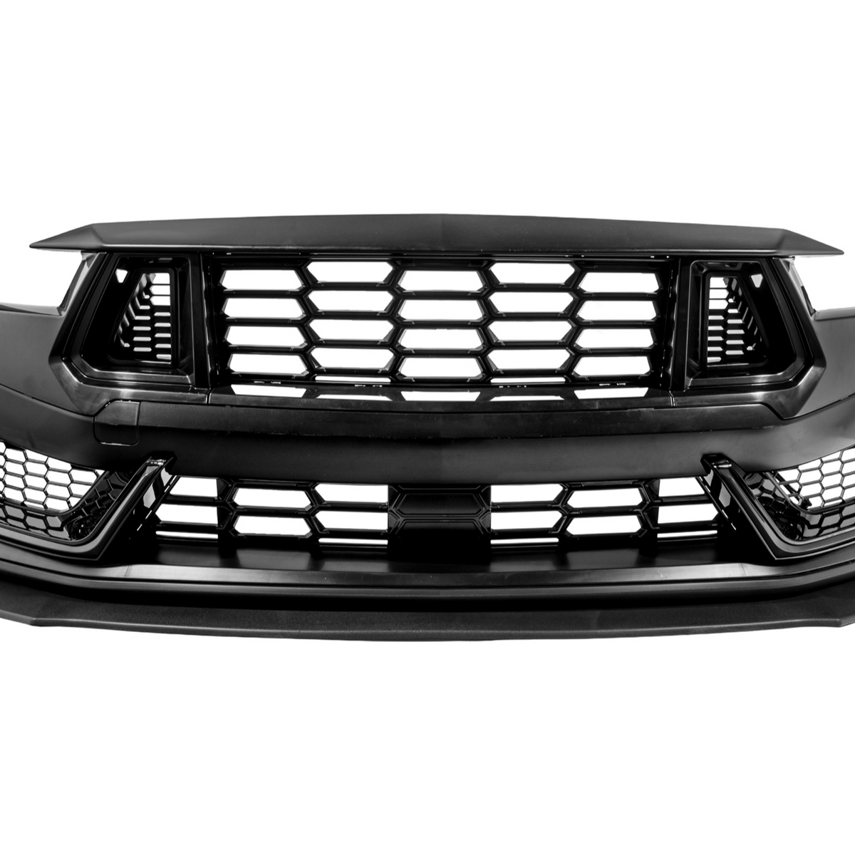 2024-Up Mustang | Dark Horse Style Front Bumper Cover Lip w/ LED Side Grille image 32