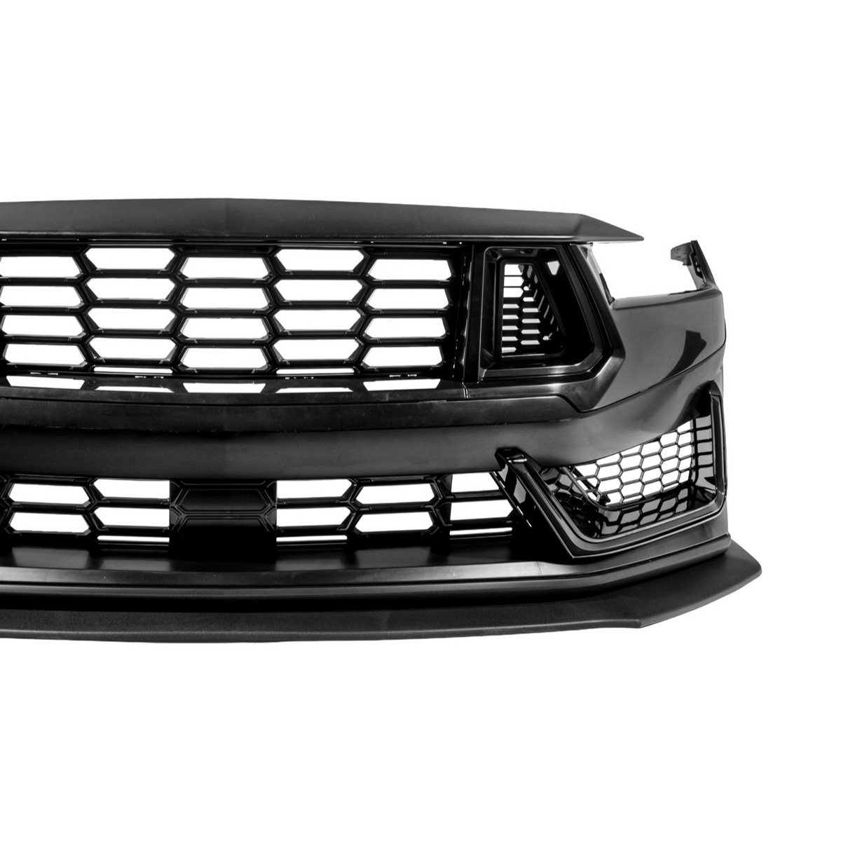 2024-Up Mustang | Dark Horse Style Front Bumper Cover Lip w/ LED Side Grille image 33