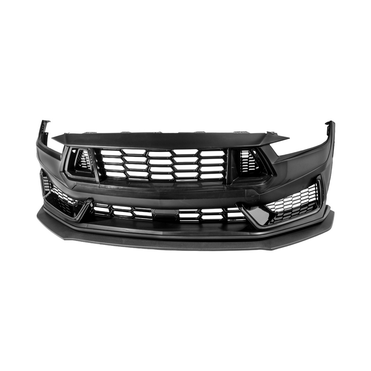 2024-Up Mustang | Dark Horse Style Front Bumper Cover Lip w/ LED Side Grille image 24