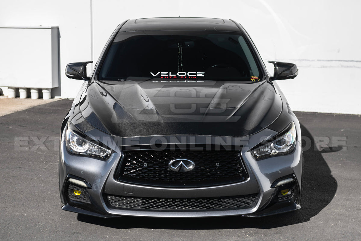 2014-Up Infiniti Q50 Front Vented Hood image 3