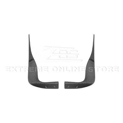 2005-13 Corvette C6 Z06 ZR1 Extended DRY CARBON FIBER Rear Splash Guard Mud Flaps image 18