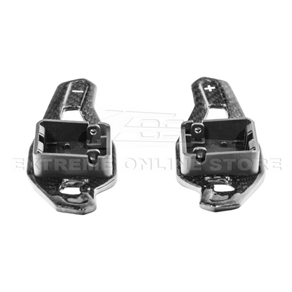 Corvette C8 Lamborghini Style CARBON FIBER Steering Wheel Paddle Shifter image 12