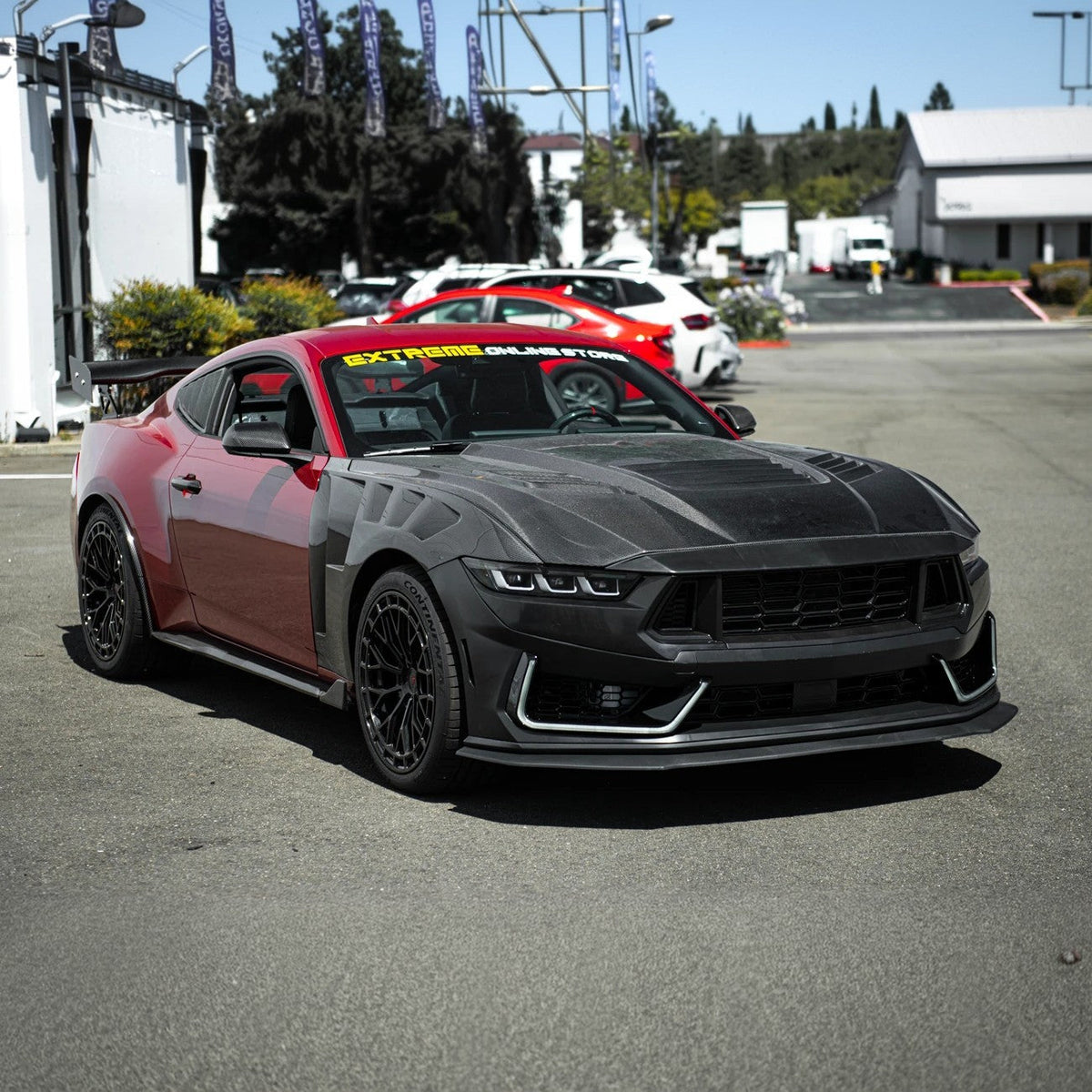 2024-Up Mustang Dark Horse Style Bumper DRL Light Bar image 12