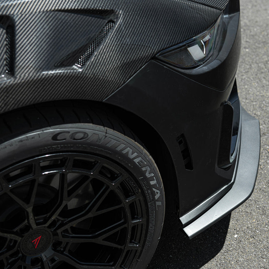 2024-Up Mustang | Dark Horse Style Front Bumper Cover Lip w/ LED Side Grille image 13