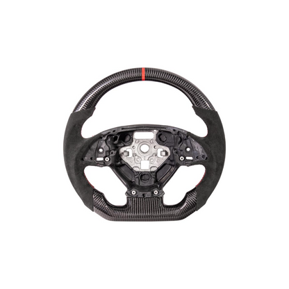 Chevrolet Corvette C7 Black Leather Red Stitching Carbon Fiber Steering Wheel image 21