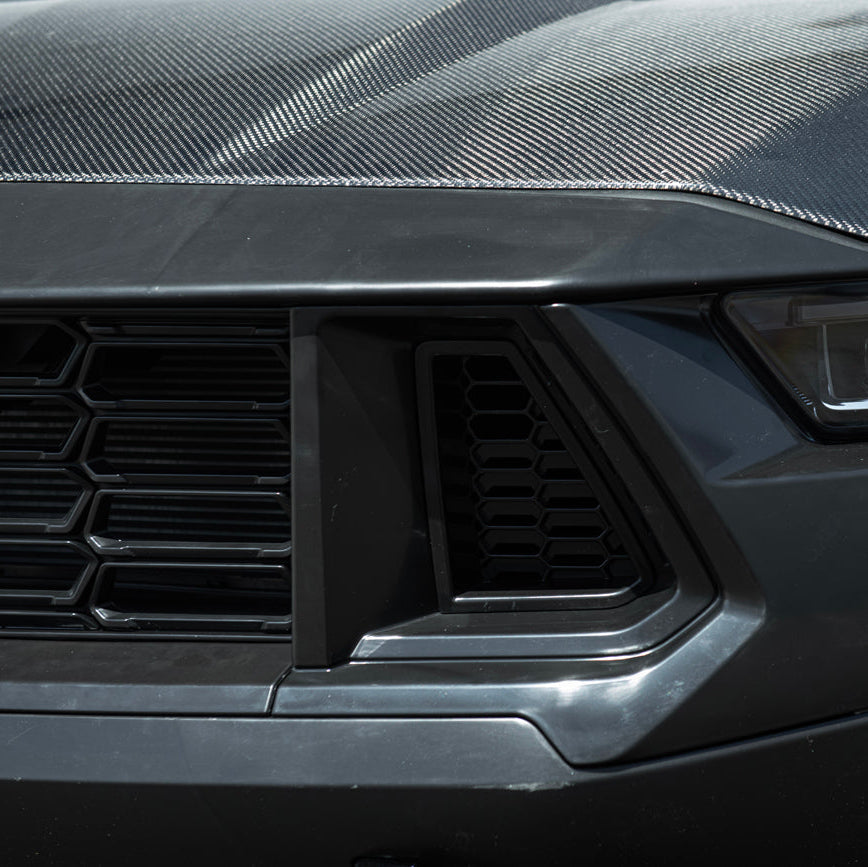 2024-Up Mustang | Dark Horse Style Front Bumper Cover Lip w/ LED Side Grille image 19