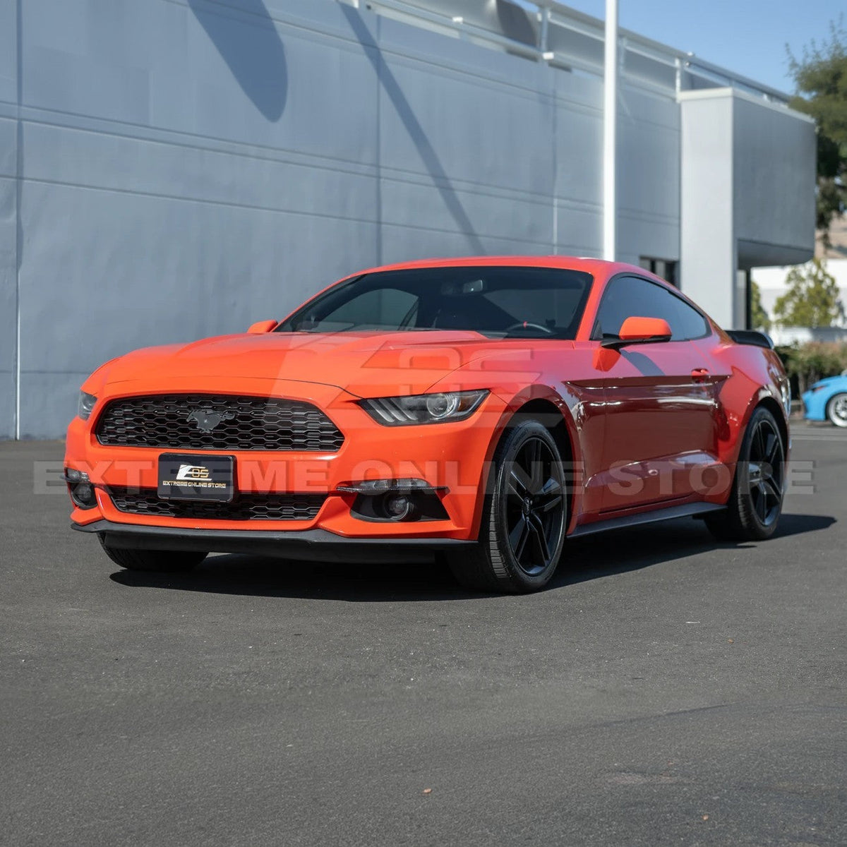 2015-17 Ford Mustang DRY CARBON FIBER Front Bumper Fog Light Eyebrow Trim Pair image 3
