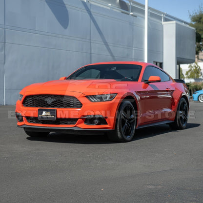 2015-17 Ford Mustang DRY CARBON FIBER Front Bumper Fog Light Eyebrow Trim Pair image 3