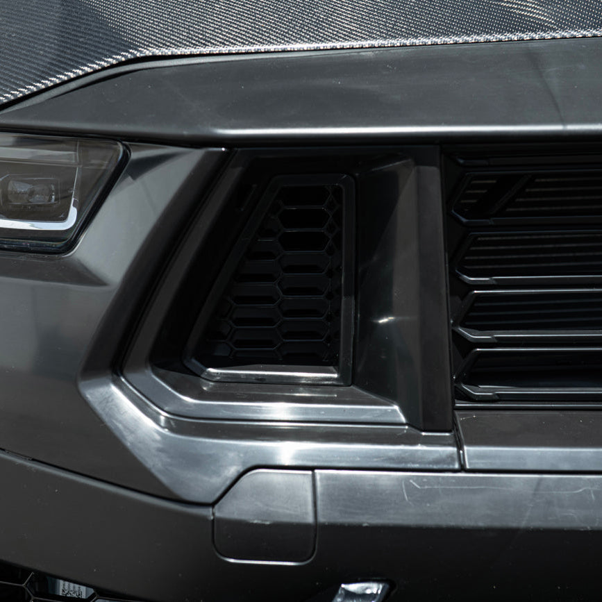 2024-Up Mustang | Dark Horse Style Front Bumper Cover Lip w/ LED Side Grille image 21