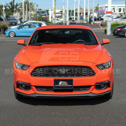 2015-17 Ford Mustang DRY CARBON FIBER Front Bumper Fog Light Eyebrow Trim Pair image 6