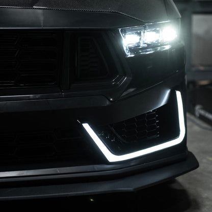 2024-Up Mustang Dark Horse Style Bumper DRL Light Bar image 8