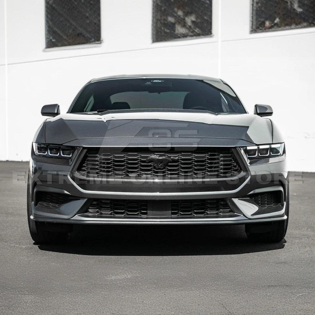 2024-Up Ford Mustang DRY CARBON FIBER Headlight Eyebrow Trim Cover Pair image 5