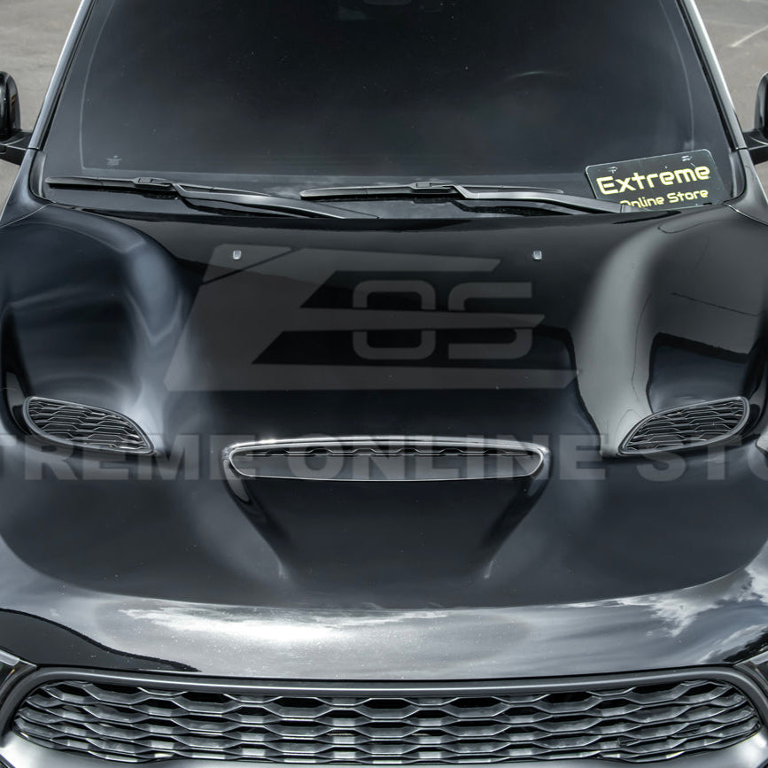 2011-Up Dodge Durango SRT Hellcat Front Air Vented Hood Cover image 9