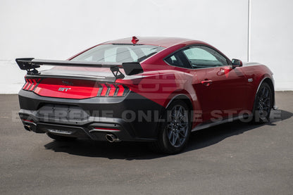 2024+ Ford Mustang Primed Black Rear Bumper Cover image 5