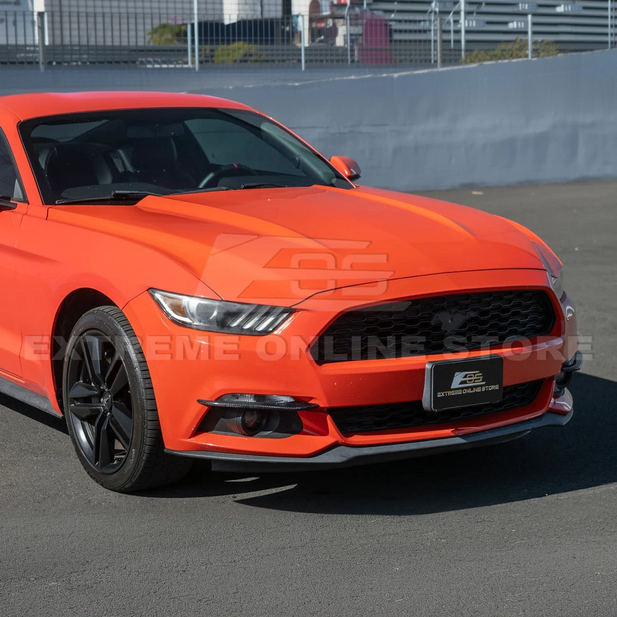 2015-17 Ford Mustang DRY CARBON FIBER Front Bumper Fog Light Eyebrow Trim Pair image 8