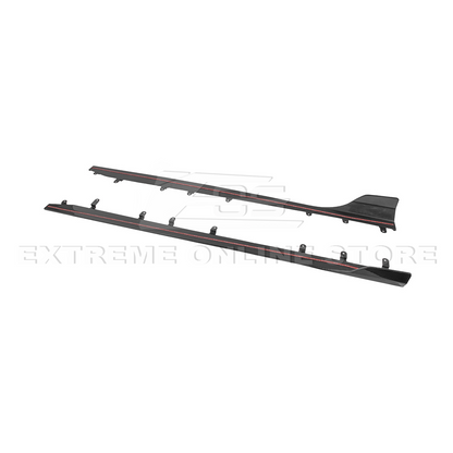 2023-Up BMW G87 M2 | TR Style Dry CARBON FIBER Side Skirts Rocker Panel Extension image 15