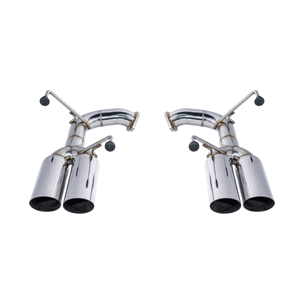 2015-21 Subaru WRX | Boso Style Muffler Delete Quad Tips Axle Back Exhaust image 2